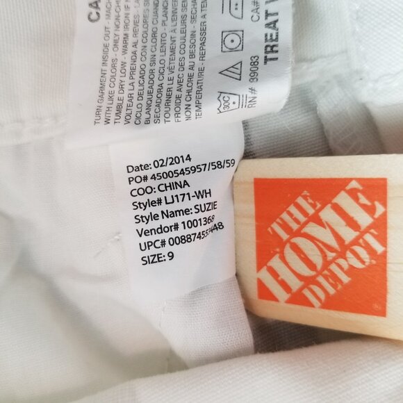 Vintage Y2K 90s LEI Junior White Shorts Size 9 USA Stars and Stripes - Picture 10 of 10